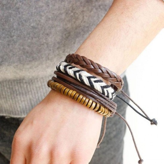 Unisex Street Style Multi-Layered Design Bracelet